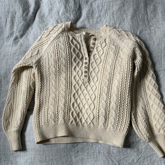 Sezane Sweaters - Sezane Bree Jumper Cream - Size XS